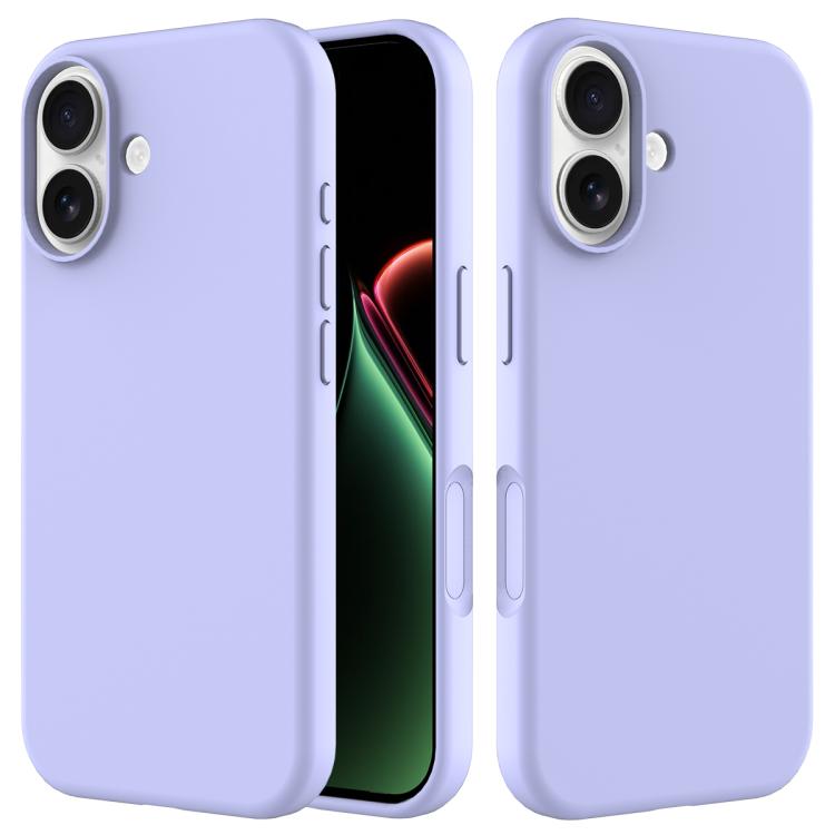 

For iPhone 17 Solid Color Silicone Phone Case(Purple)