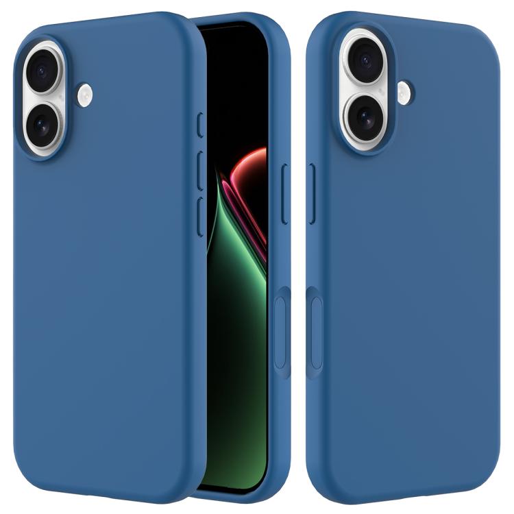 

For iPhone 17 Solid Color Silicone Phone Case(Cobalt Blue)