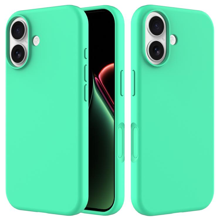 

For iPhone 17 Solid Color Silicone Phone Case(Green)