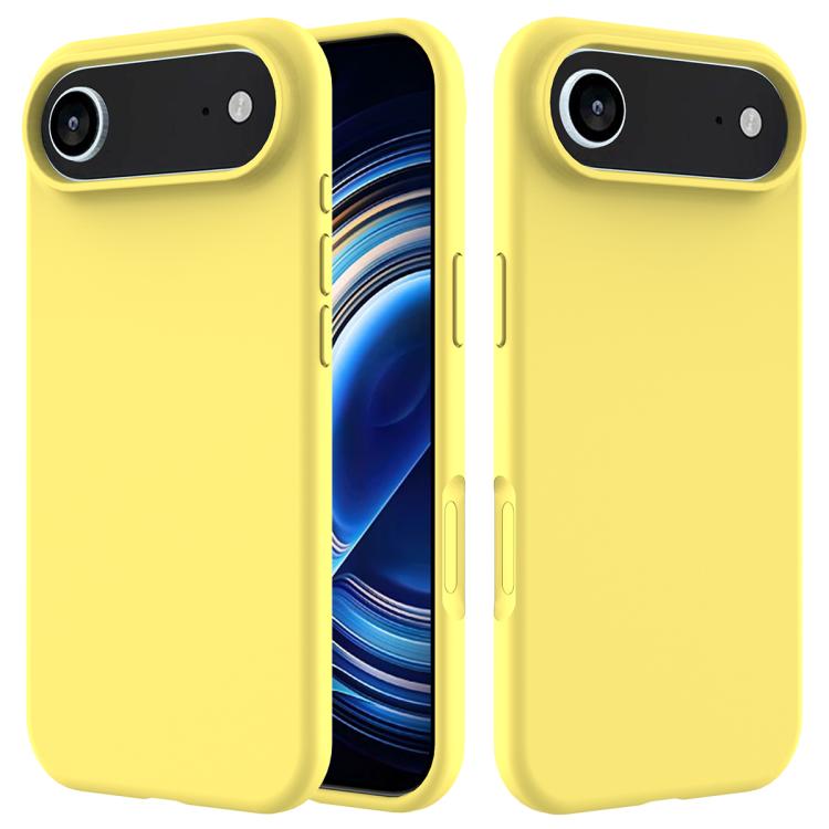 

For iPhone Air Solid Color Silicone Phone Case(Lemon Yellow)