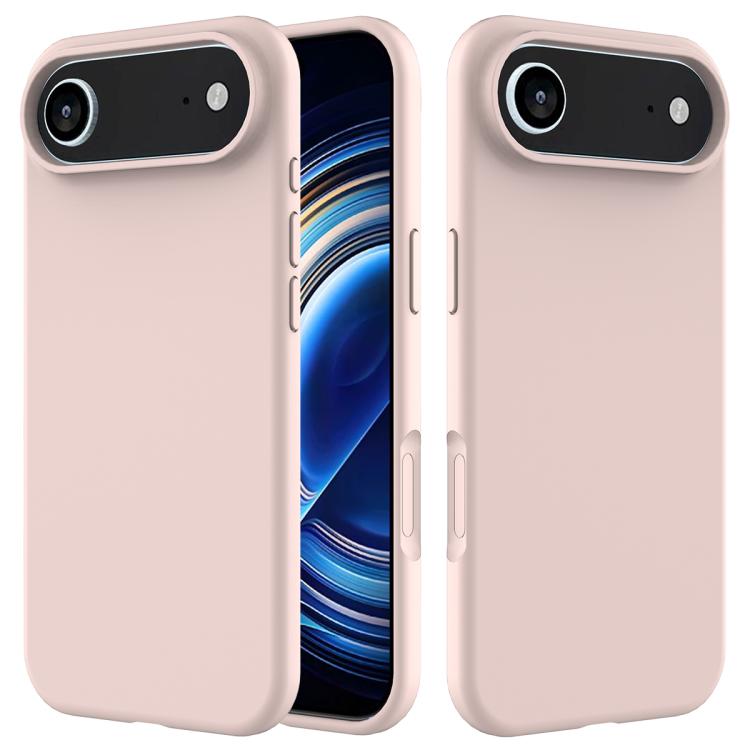 

For iPhone 17 Air Solid Color Silicone Phone Case(Sand Pink)