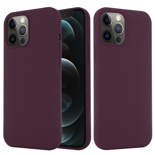 

For iPhone 15 Pro Max Shockproof Silicone Magsafe Phone Case(Plum Color)