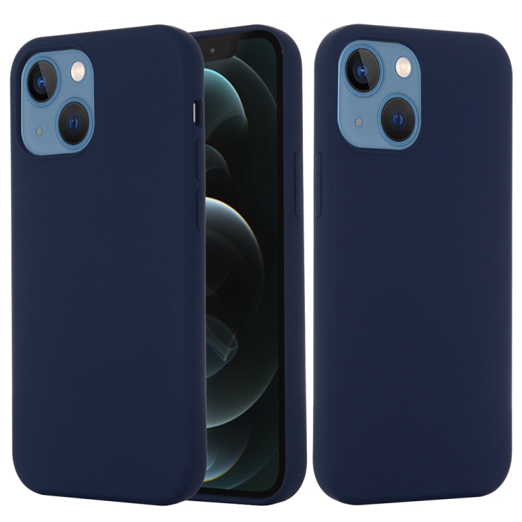 

For iPhone 15 Plus Shockproof Silicone Magsafe Phone Case(Navy Blue)