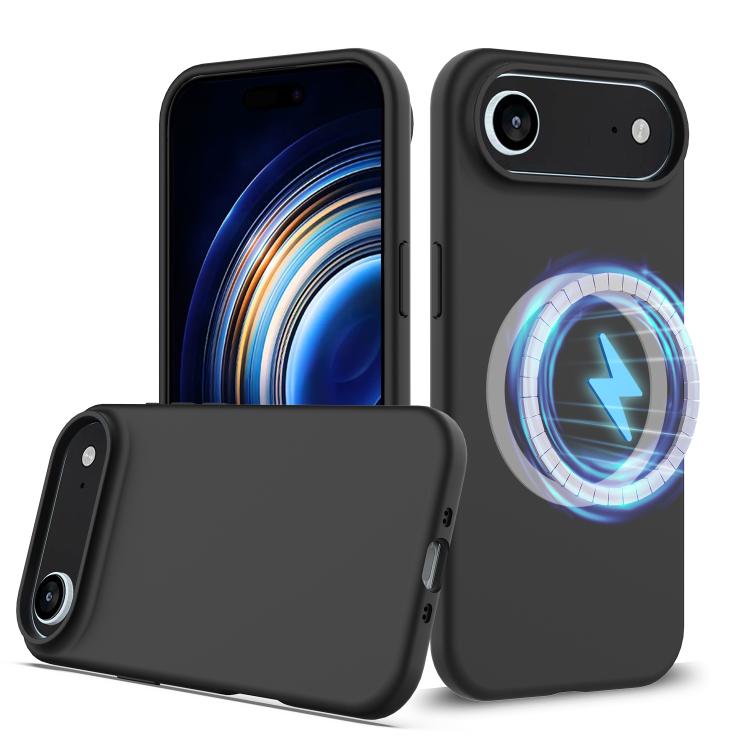 

For iPhone 17 Air Shockproof Silicone Magsafe Phone Case(Black)