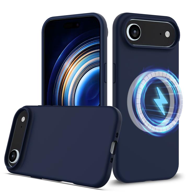 

For iPhone 17 Air Shockproof Silicone Magsafe Phone Case(Navy Blue)