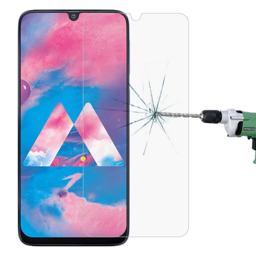 For Samsung Galaxy A40s Half-screen Transparent Tempered Glass Film