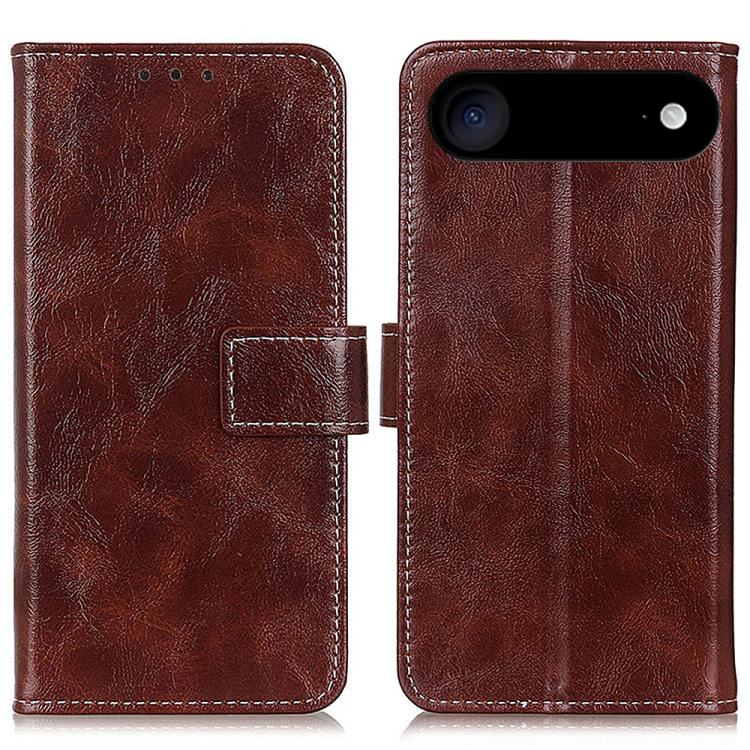 

For iPhone 17 Air Retro Crazy Horse Texture Horizontal Flip Leather Phone Case(Brown)