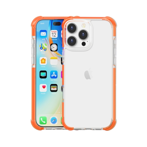 

For iPhone 16 Pro Max Four-corner Shockproof TPU + Acrylic Phone Case(Orange)
