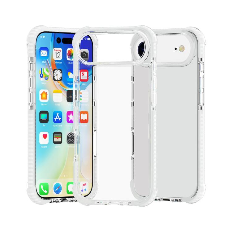 

For iPhone 17 Air Four-corner Shockproof TPU Hybrid Acrylic Phone Case(Transparent)