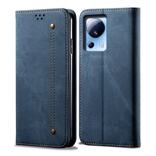 

For Xiaomi 13 Lite / Civi 2 Denim Texture Flip Leather Phone Case(Blue)