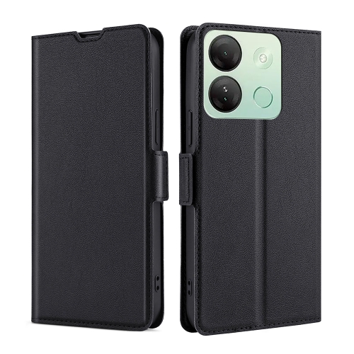 

For Infinix Smart 7 HD Ultra-thin Voltage Side Buckle Horizontal Flip Leather Phone Case(Black)