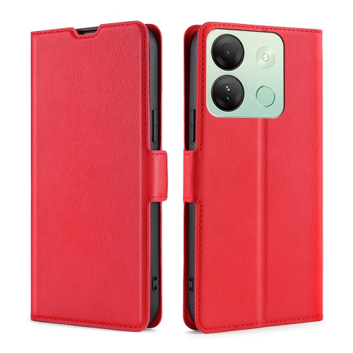 

For Infinix Smart 7 HD Ultra-thin Voltage Side Buckle Horizontal Flip Leather Phone Case(Red)