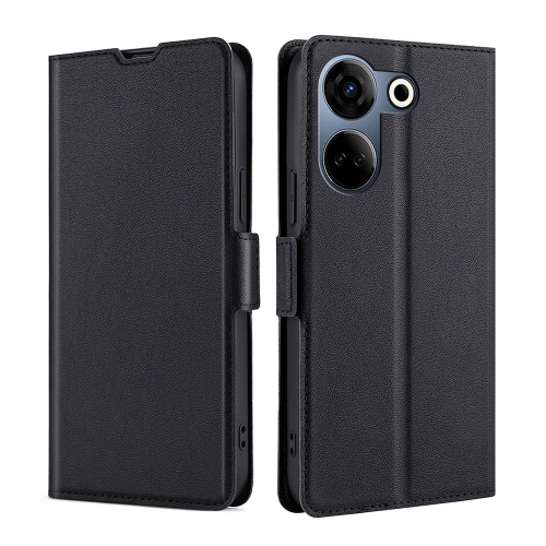 

For Tecno Camon 20 Pro 4G Ultra-thin Voltage Side Buckle Horizontal Flip Leather Phone Case(Black)