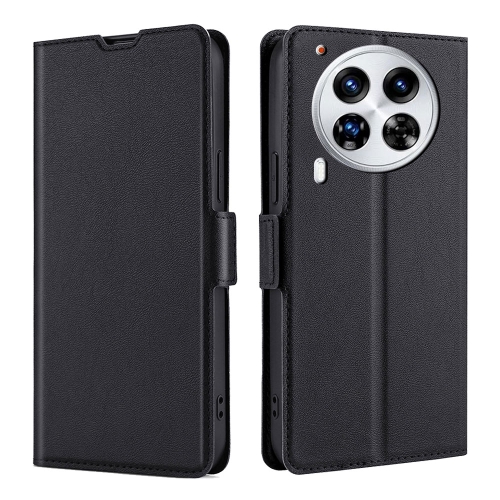 

For Tecno Camon 30 Premier 5G Ultra-thin Voltage Side Buckle Horizontal Flip Leather Phone Case(Black)