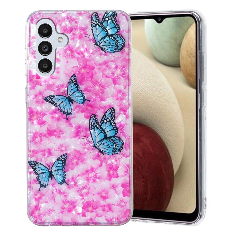 

For Samsung Galaxy A13 5G IMD Shell Pattern TPU Phone Case(Colorful Butterfly)