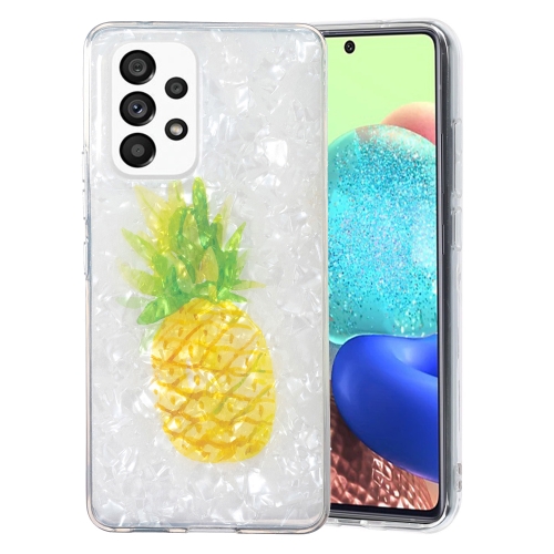 

For Samsung Galaxy A32 5G IMD Shell Pattern TPU Phone Case(Pineapple)