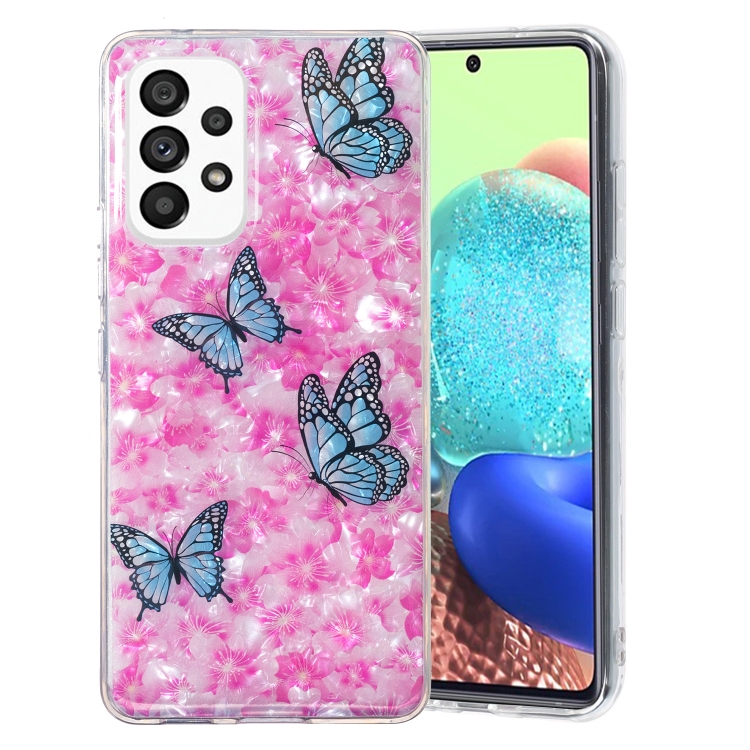 

For Samsung Galaxy A32 5G IMD Shell Pattern TPU Phone Case(Colorful Butterfly)
