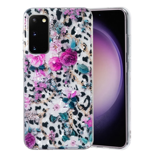 

For Samsung Galaxy S20 FE IMD Shell Pattern TPU Phone Case(Leopard Flower)