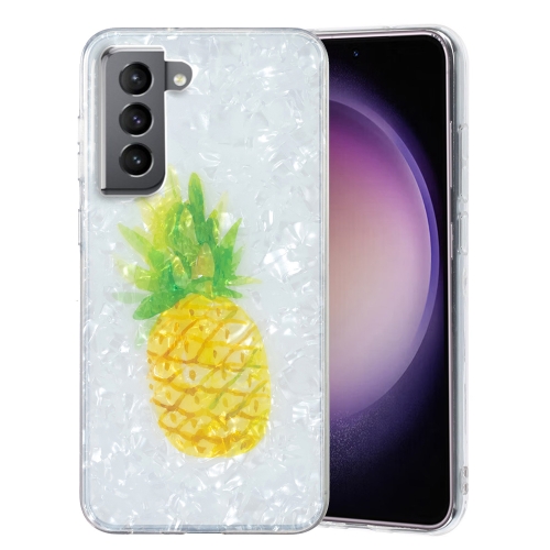 

For Samsung Galaxy S21 FE 5G IMD Shell Pattern TPU Phone Case(Pineapple)