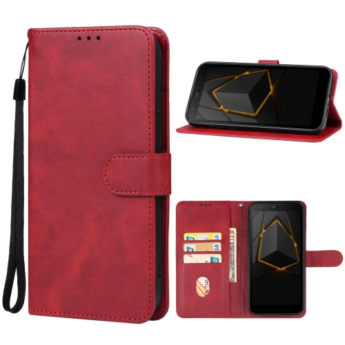 

For DOOGEE S41T Leather Phone Case(Red)