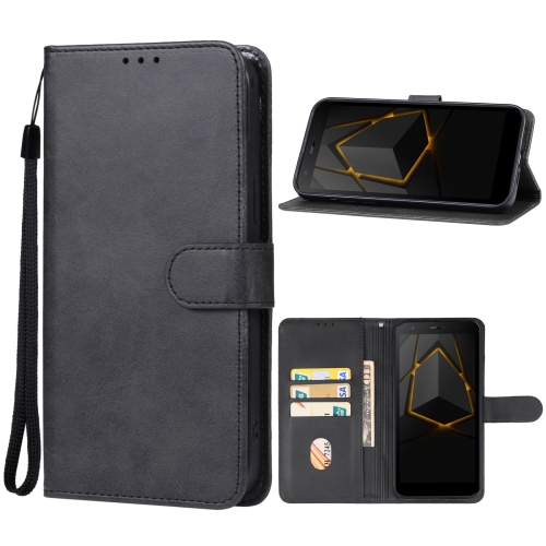 

For DOOGEE S41T Leather Phone Case(Black)