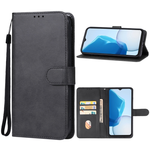 

For DOOGEE N55 Leather Phone Case(Black)