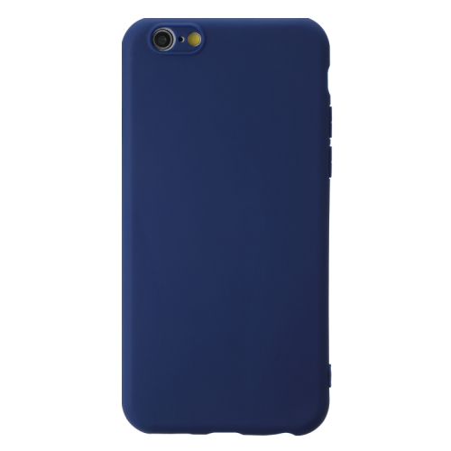 For iPhone 6 Plus Shockproof Frosted TPU Protective Case(Dark Blue)