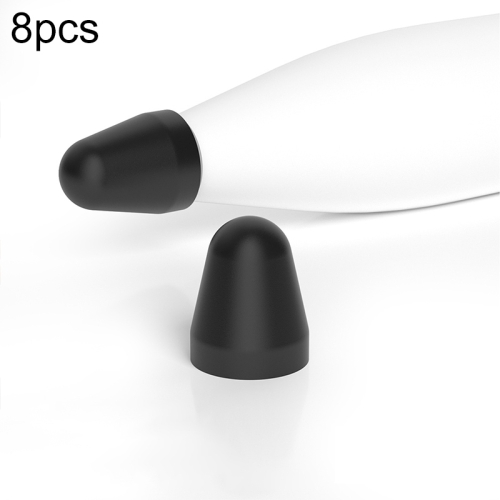 

For Xiaomi Stylus Pen 2 8pcs / Set Silicone Wear-resistant Stylus Nib Cover(Black)