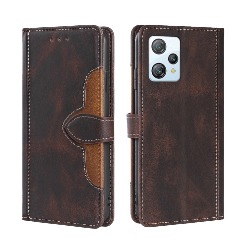 

For Blackview A53 / A53 Pro Skin Feel Magnetic Buckle Leather Phone Case(Brown)