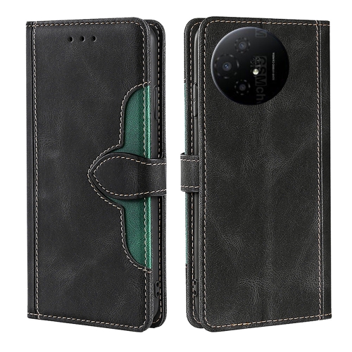 

For TCL 50 XL Skin Feel Magnetic Buckle Leather Phone Case(Black)