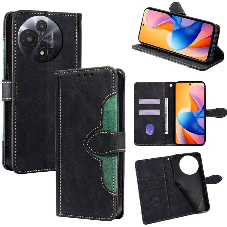 

For TCL 60R 5G Skin Feel Magnetic Buckle Leather Phone Case(Black)