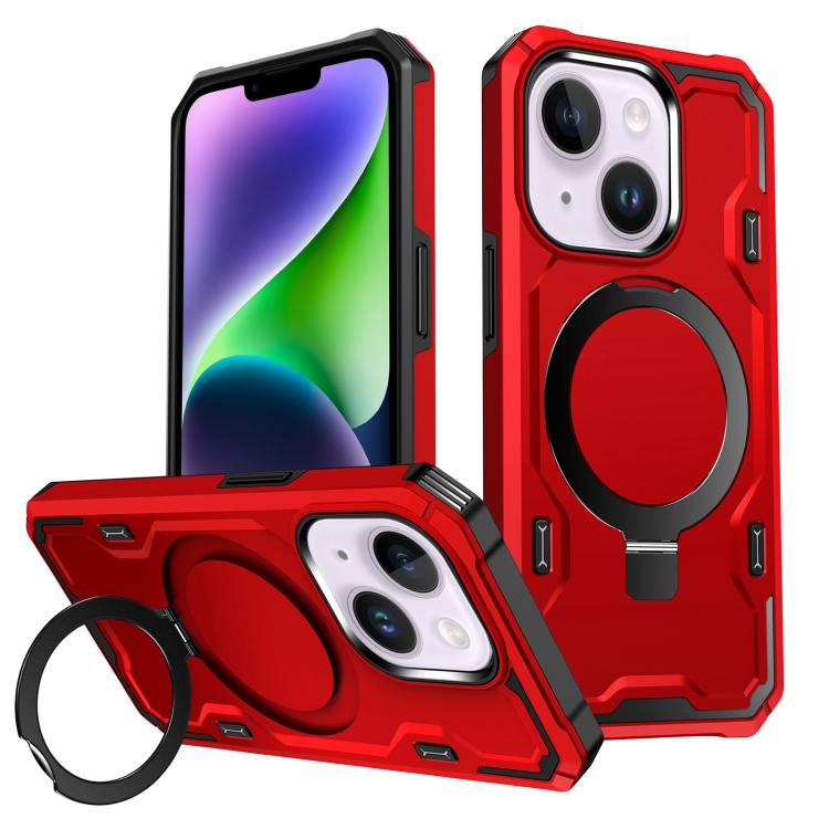

For iPhone 14 / 13 Patronus MagSafe Magnetic Holder Phone Case(Red)