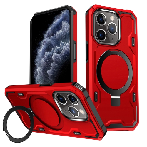 

For iPhone 11 Pro Max Patronus MagSafe Magnetic Holder Phone Case(Red)