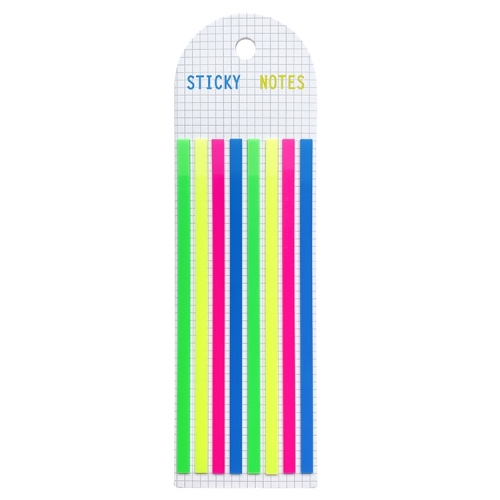 

Transparent Strip Color Fluorescent Waterproof Sticky Note Long Strip Index Sticker(002)