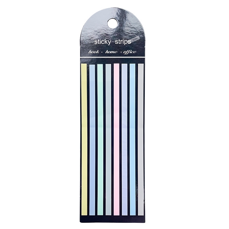 

Transparent Strip Color Fluorescent Waterproof Sticky Note Long Strip Index Sticker(003)