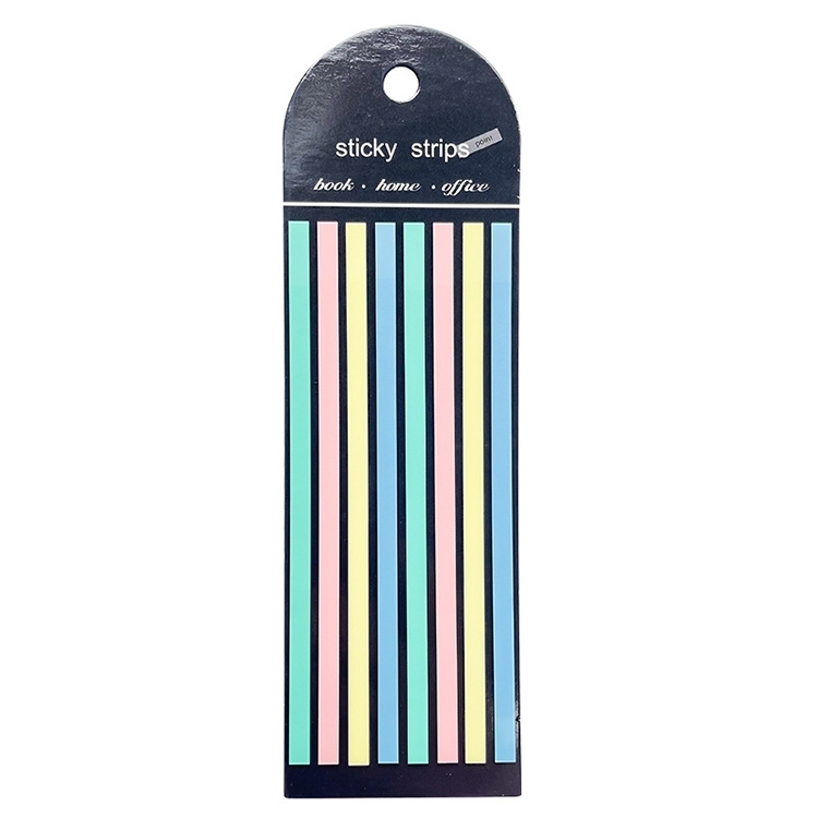 

Transparent Strip Color Fluorescent Waterproof Sticky Note Long Strip Index Sticker(001)
