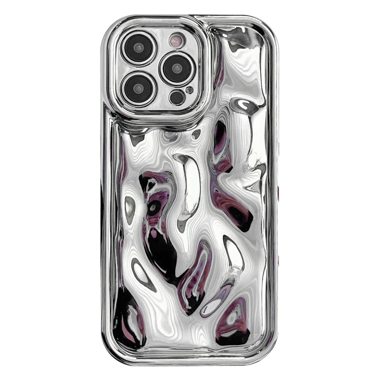 

For iPhone 12 Pro Max Electroplating Meteorite Texture TPU Phone Case(Silver)