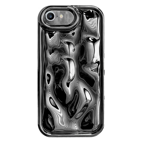 

For iPhone 6 / 6s Electroplating Meteorite Texture TPU Phone Case(Black)