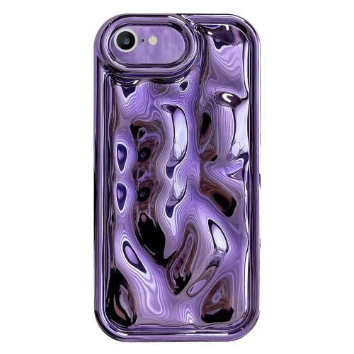 

For iPhone 6 / 6s Electroplating Meteorite Texture TPU Phone Case(Purple)