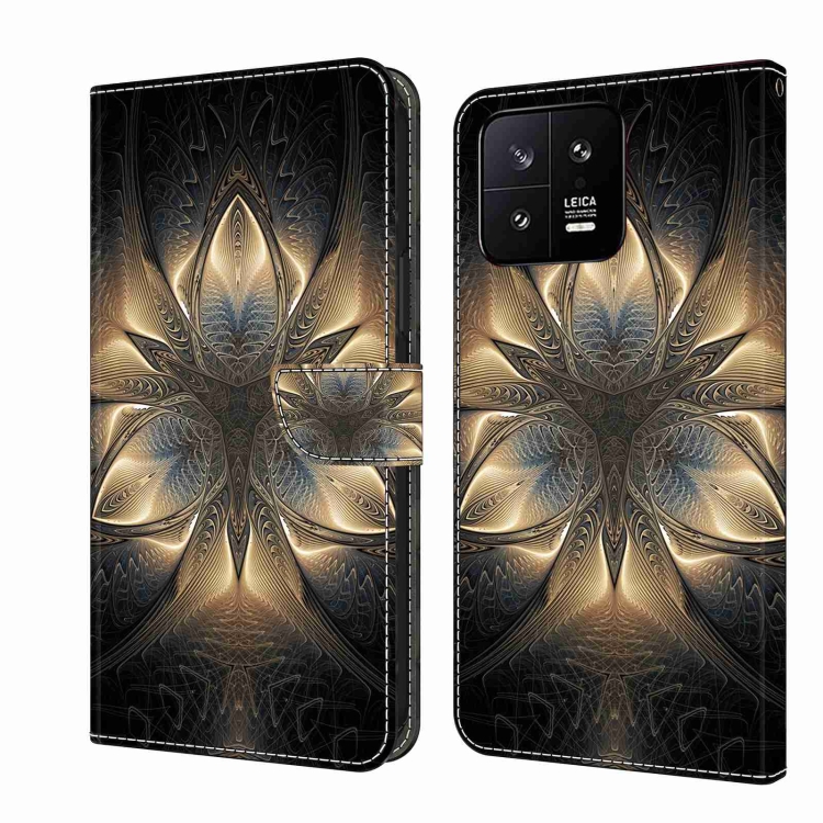 

For Xiaomi 13 Crystal 3D Shockproof Protective Leather Phone Case(Luminous Building)