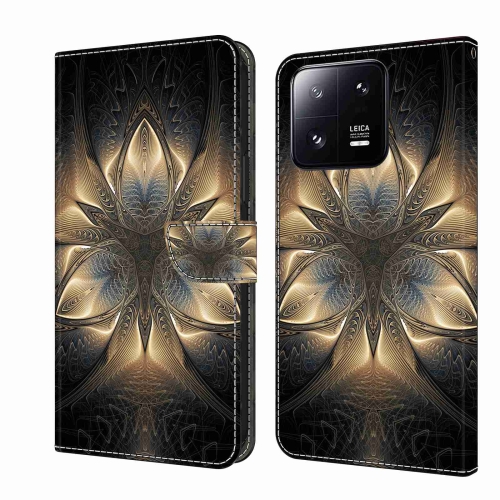 

For Xiaomi 13 Pro Crystal 3D Shockproof Protective Leather Phone Case(Luminous Building)