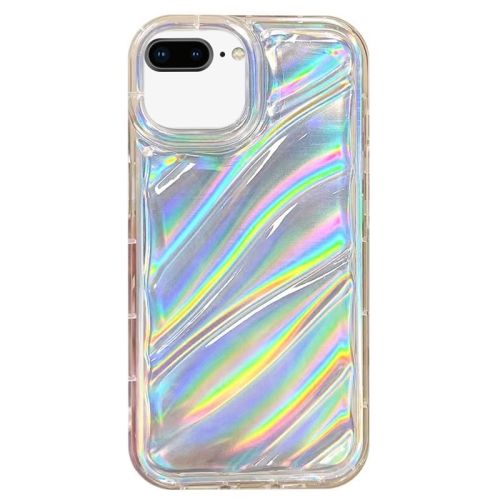 

For iPhone 8 Plus / 7 Plus Laser Sequin Waves TPU Phone Case(Transparent)