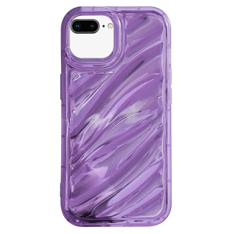 

For iPhone 8 Plus / 7 Plus Laser Sequin Waves TPU Phone Case(Purple)