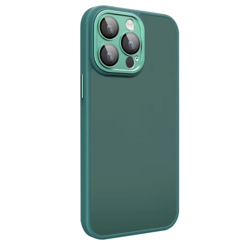 

For iPhone 13 Pro Max All-inclusive TPU Edge Acrylic Back Phone Case with Lens Film(Green)