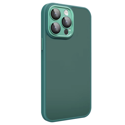 

For iPhone 11 Pro Max All-inclusive TPU Edge Acrylic Back Phone Case with Lens Film(Green)