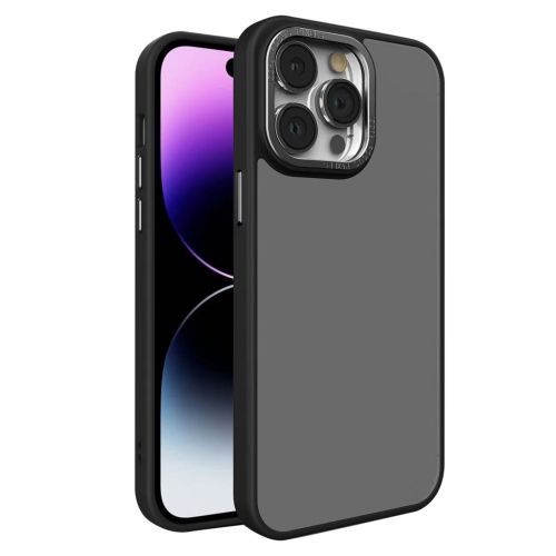 For iPhone 14 Pro All-inclusive TPU Edge Acrylic Back Phone Case(Black)