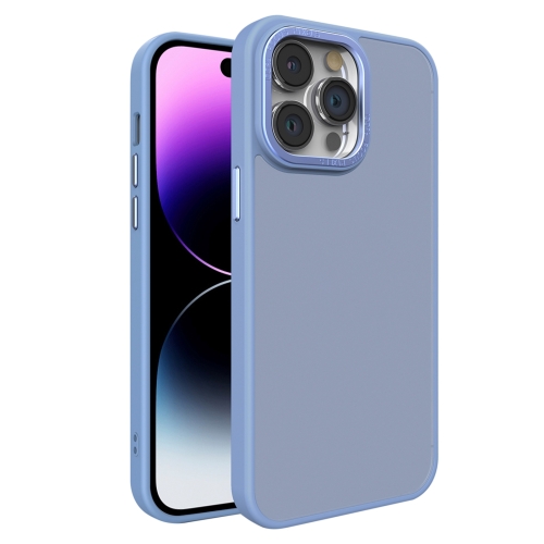 

For iPhone 14 Pro Max All-inclusive TPU Edge Acrylic Back Phone Case(Sierra Blue)
