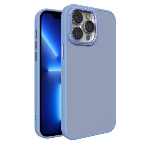 

For iPhone 13 Pro All-inclusive TPU Edge Acrylic Back Phone Case(Sierra Blue)