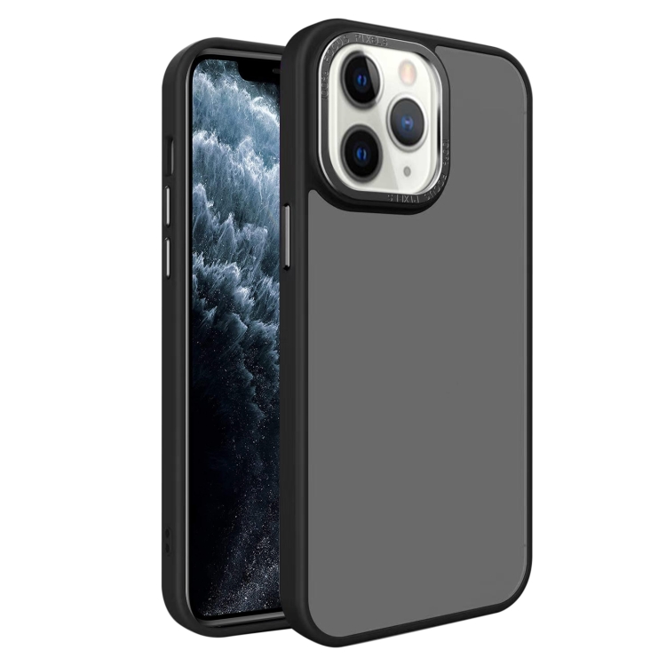 

For iPhone 11 Pro Max All-inclusive TPU Edge Acrylic Back Phone Case(Black)