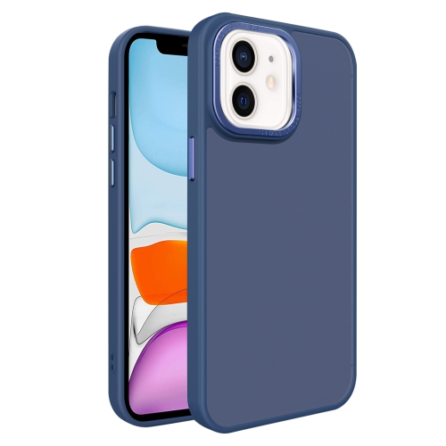 

For iPhone 11 All-inclusive TPU Edge Acrylic Back Phone Case(Navy Blue)